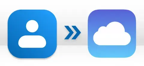 contact to icloud