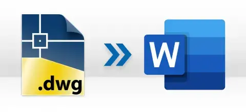 Convert DWG to Word DOC File