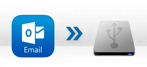 email to hard drive
