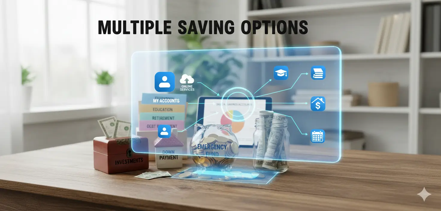 Provide Multiple Saving Options 