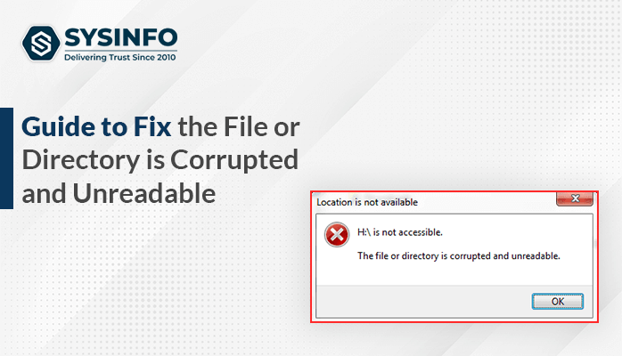 the File or Directory is Corrupted and Unreadable