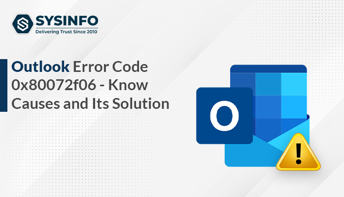 Outlook Error Code 0x80072f06