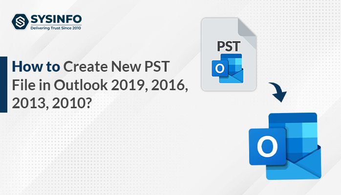 create new PST file in Outlook