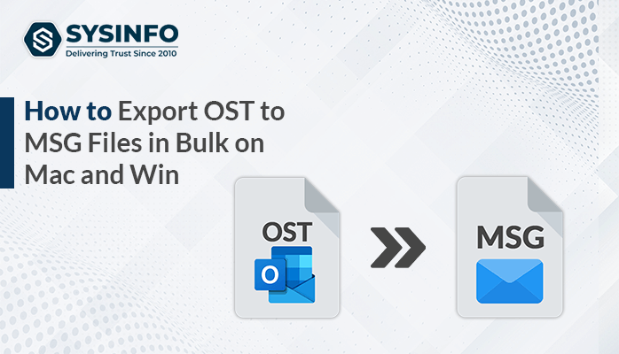 Export OST to MSG