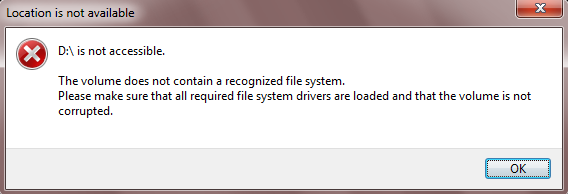raw-file-system-symptom