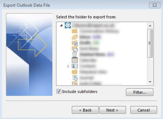 how to copy emails from outlook to a flash drive