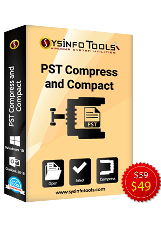 sysinfo PST Compress & Compact box