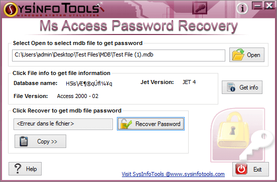 восстановлен и скопируйте пароль