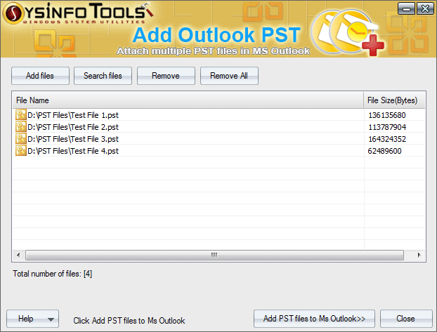 Add Outlook PST Step 3