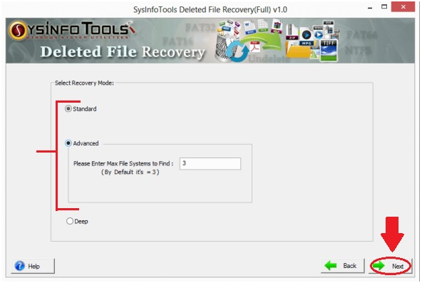 Deleted File Recovery step3
