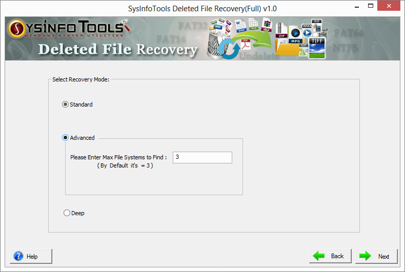 Deleted File Recovery Step 3