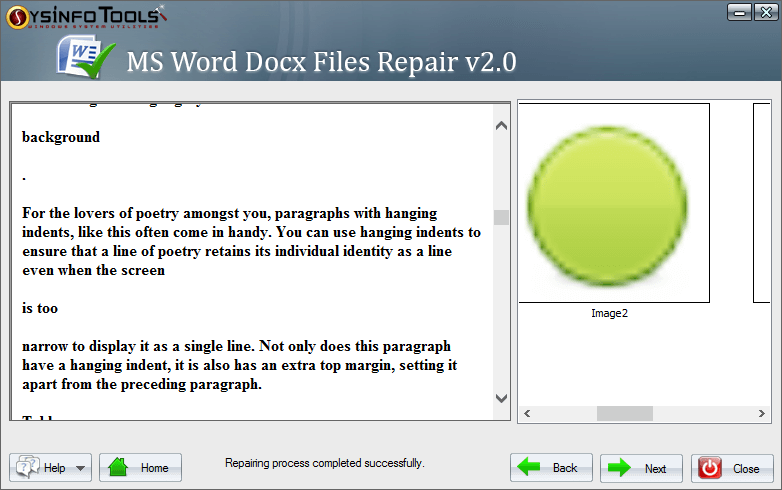 DOCx Repair Step 4
