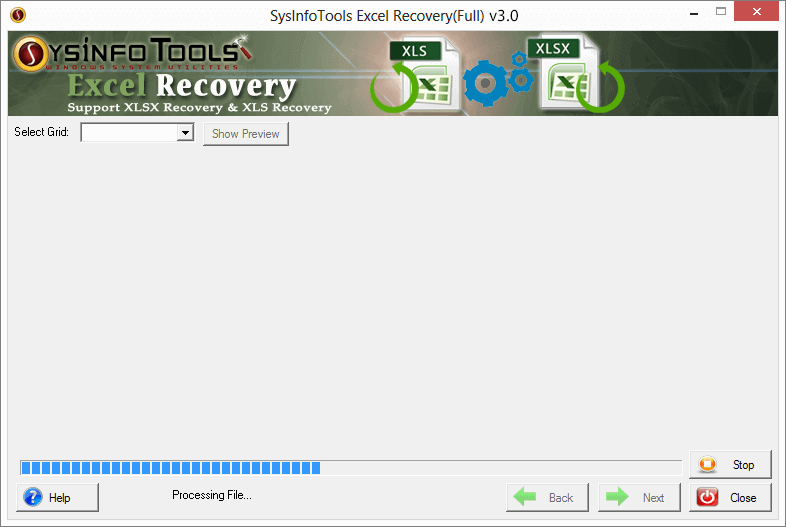 Excel Recovery Step 2