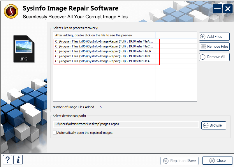 Image Recovery step5