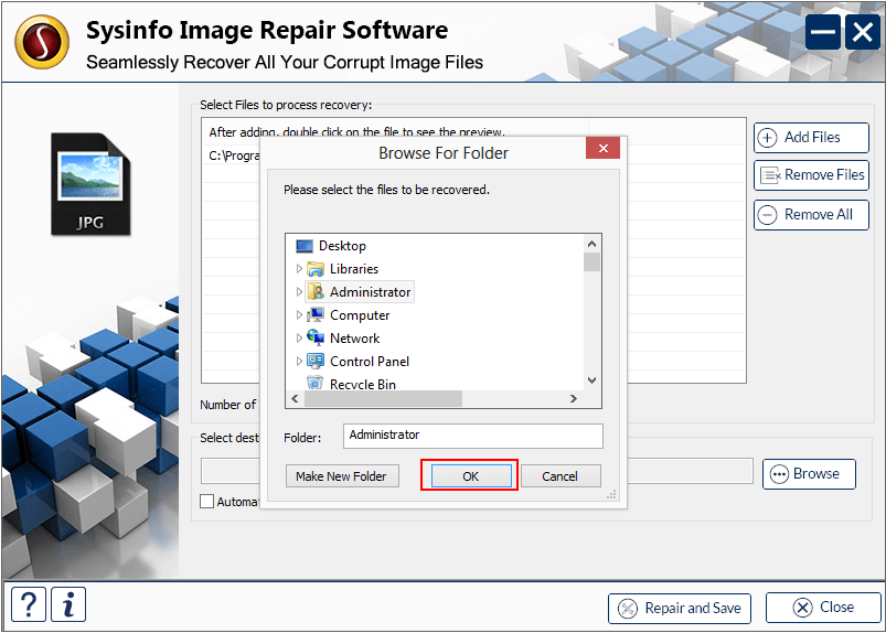 Image Recovery step7