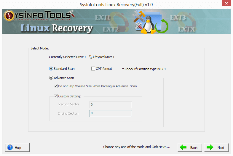 Linux Data Recovery Step 2