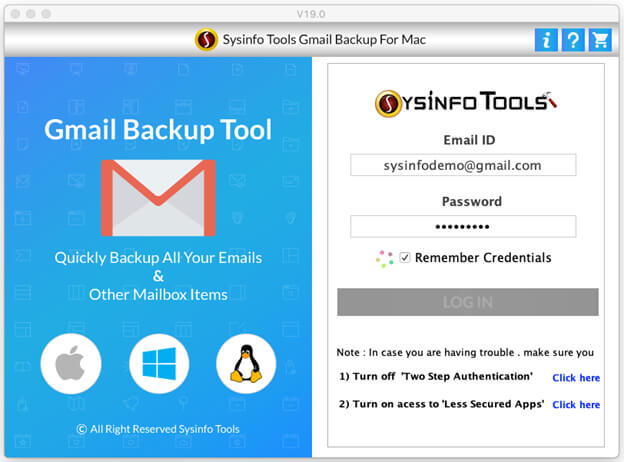 Mac Gmail Backup Step 1