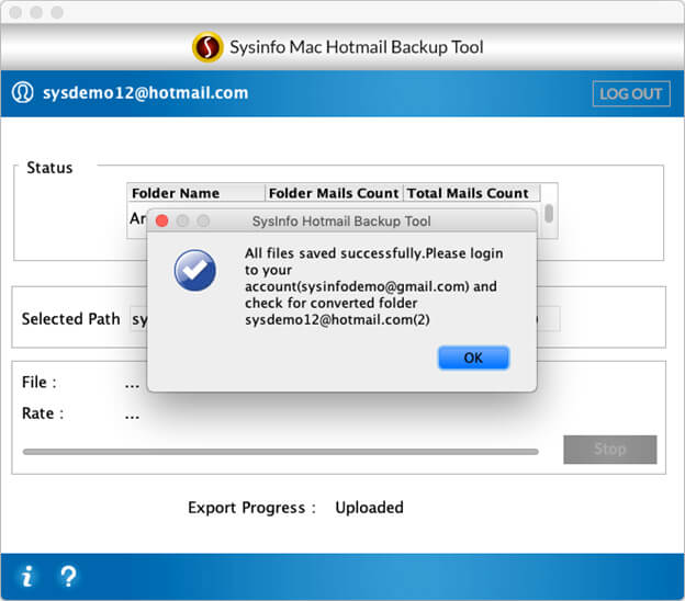 Exporting Gmail Emails