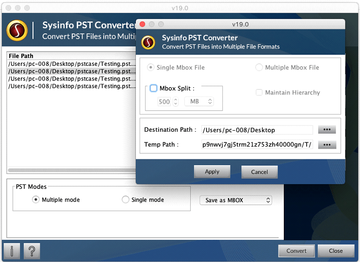 Mac PST Converter Step 4
