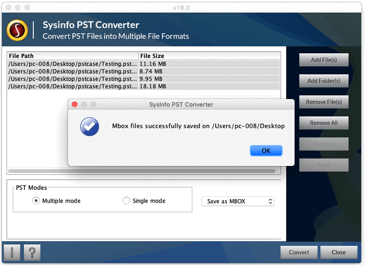 Mac PST Converter Step 5