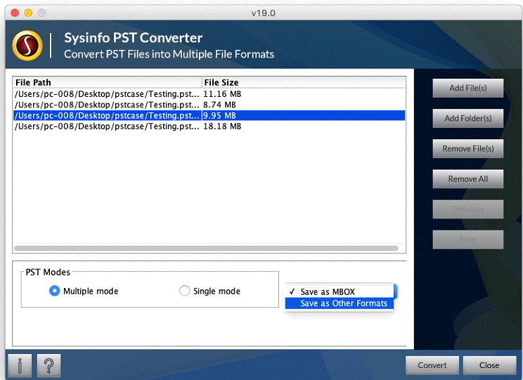 Mac PST Converter Step 6