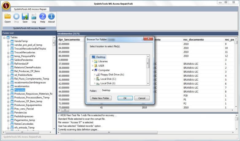 MS Access Database Recovery Step 4