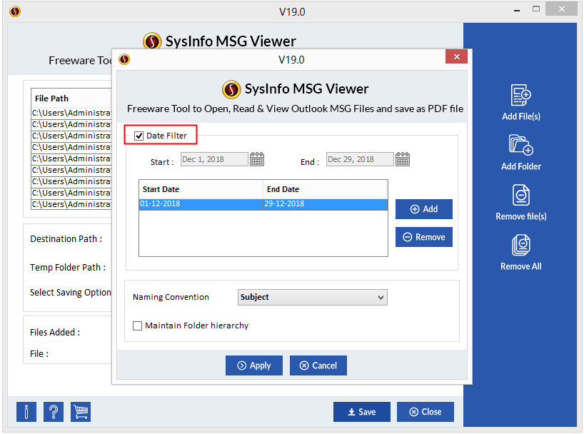 Select File Format