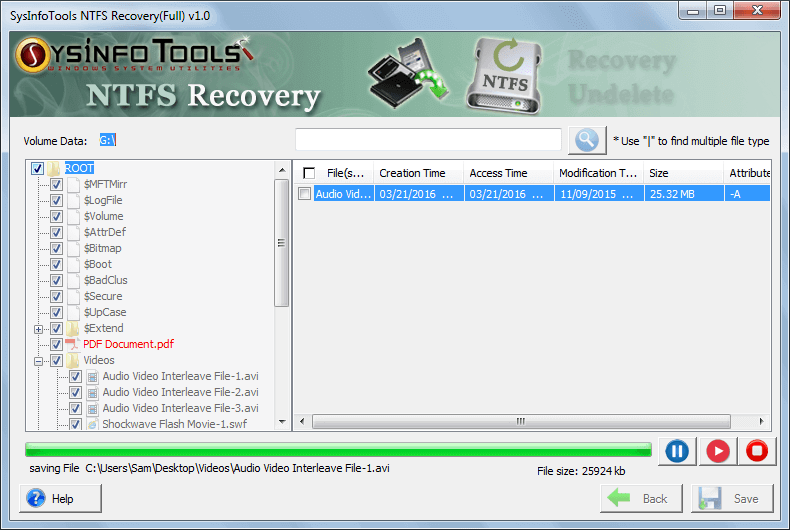 NTFS Recovery Step 7