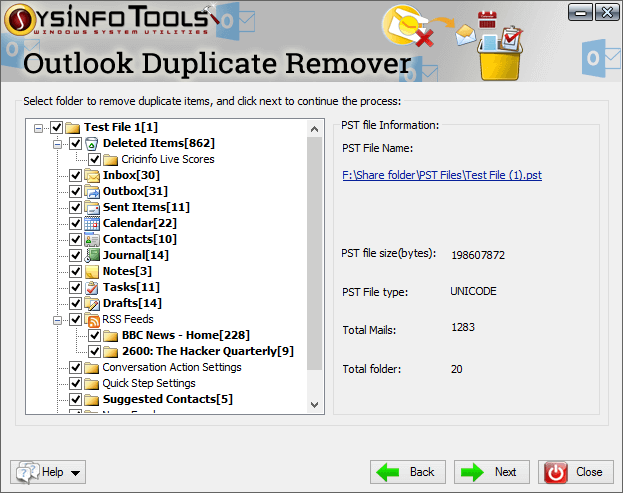 outlook-duplicate-remover Step 2