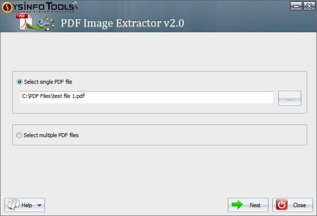 PDF Image Extractor Step 1