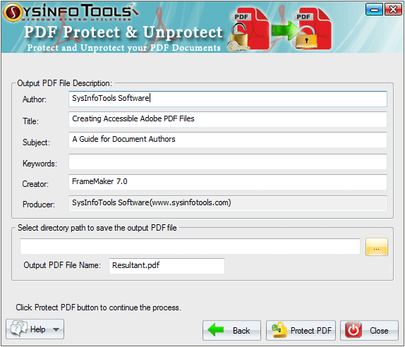 PDF Protect and Unprotect Step 6