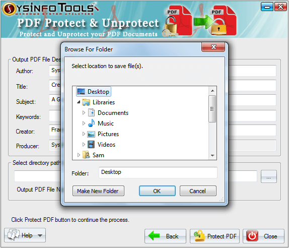 PDF Protect and Unprotect Step 7