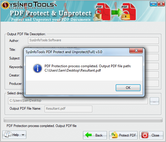 PDF Protect and Unprotect Step 8
