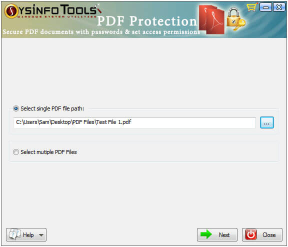 PDF Protection Step 1