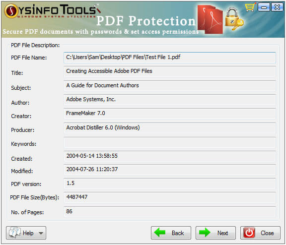 PDF Protection Step 2