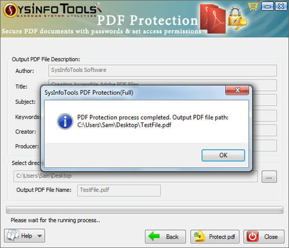 PDF Protection Step 6