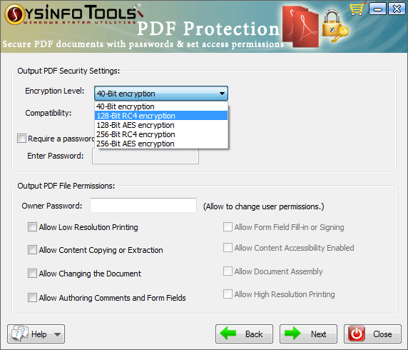 PDF Protection Step 3