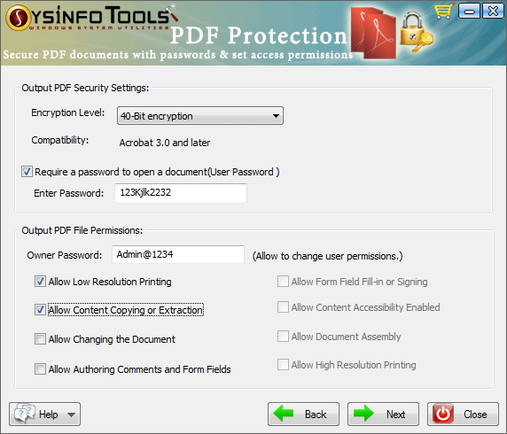 PDF Protection Step 4