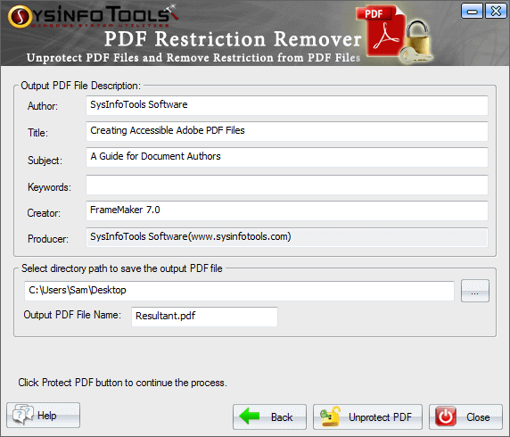 PDF Restriction Remover Step 3