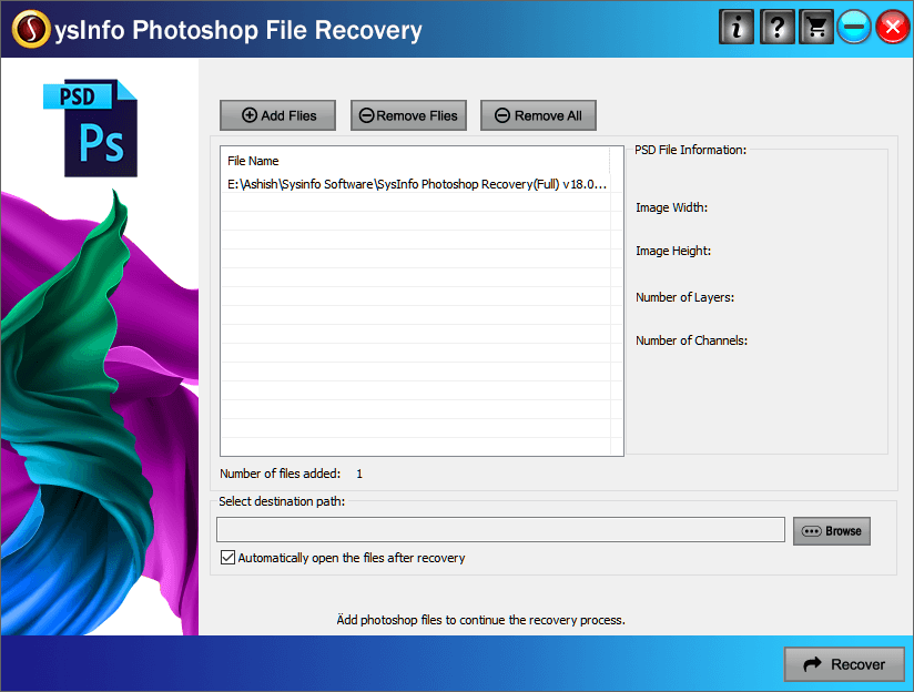 Photoshop recovery software