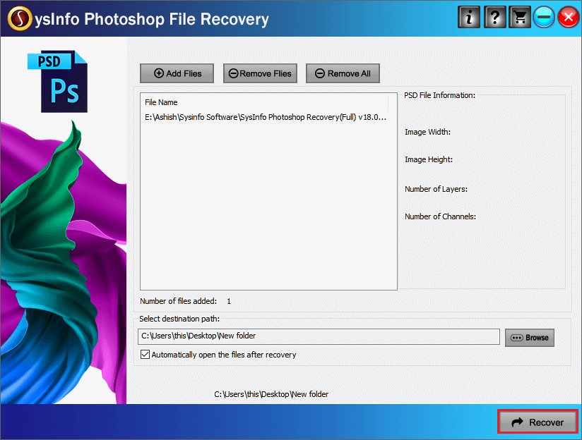 Photoshop Recovery Step 3