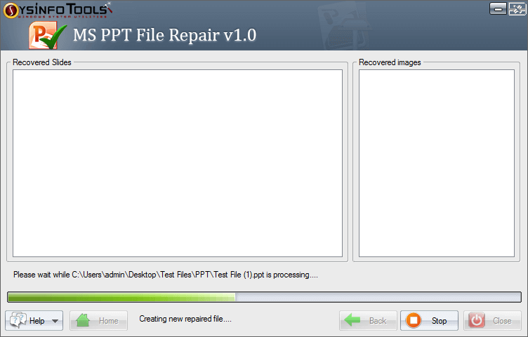 PPT File Repair Step 3