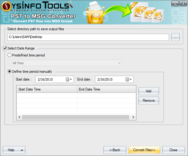PST to MSG Converter Step 2