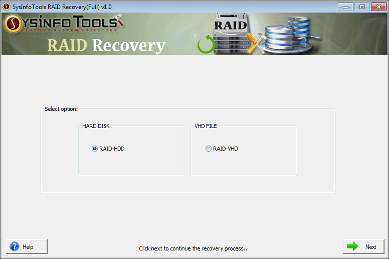 RAID Recovery Step 1