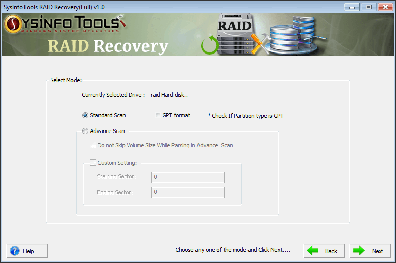 RAID Recovery Step 3