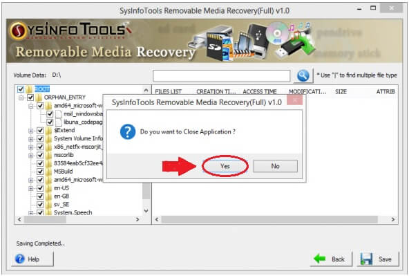 Removable Media Data Recovery step8