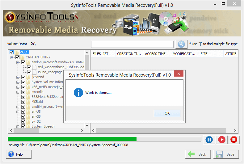 Removable Media Data Recovery Step 7