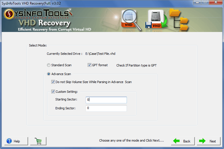 VHD Recovery Step 3
